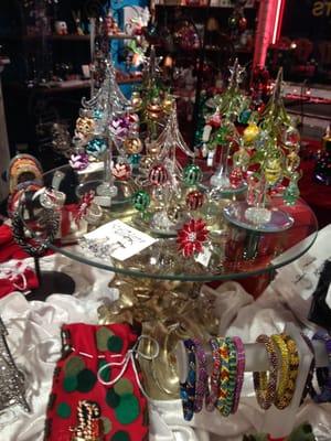 Beautiful glass Christmas Trees, just $16.00 each