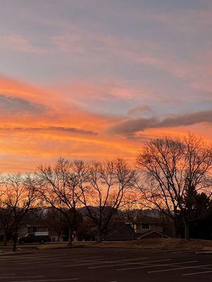 Sunset from the parking lot