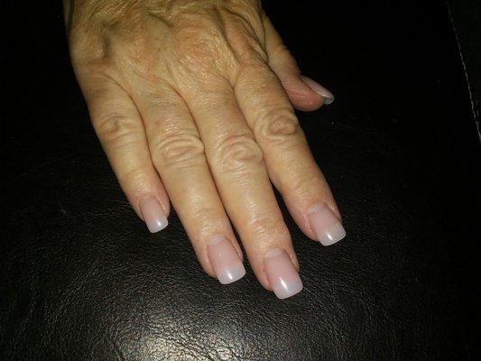 Mom went and had her nails done! They nailed it lol! She wanted natural and they did an awesome job! Thanks again!