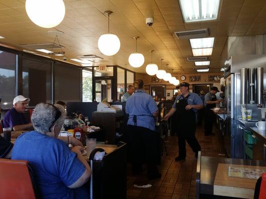 The beautiful interior of the world famous waffle house