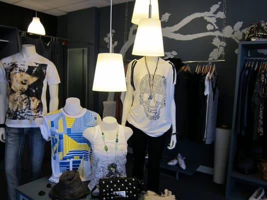 inside the clothing boutique