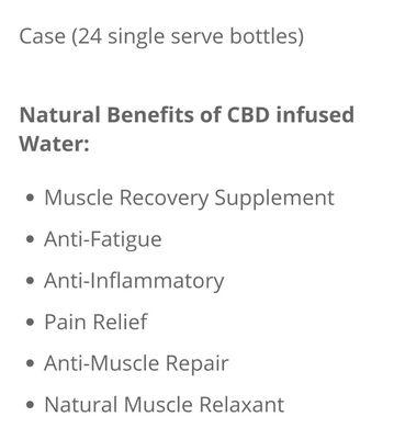 Understand the benefits of CBD water