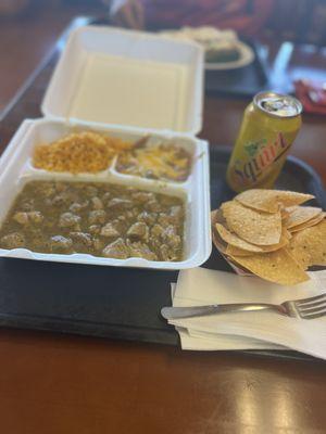 Chile verde plate