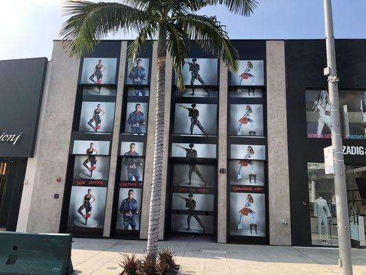 We printed and installed this window graphic for a  Beverly Hills store under construction. A great way to showcase what's coming soon!