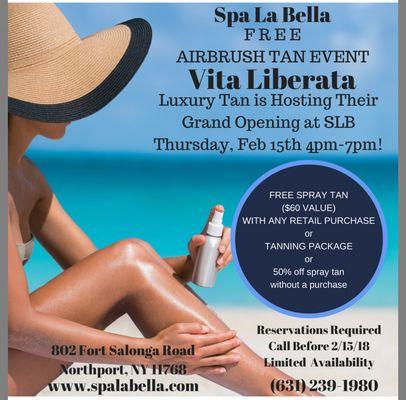 VITA LIBERATA LUXURY TANNING HAS JOINED SPA LA BELLA