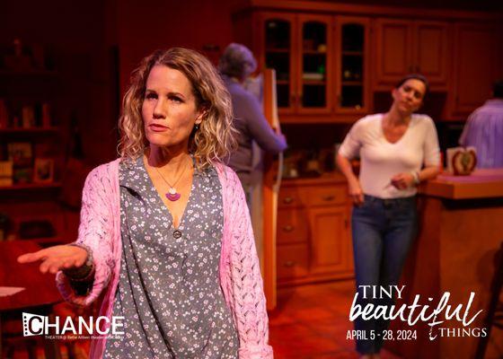 "Tiny Beautiful Things" at Chance Theater. Playing April 5-28, 2024