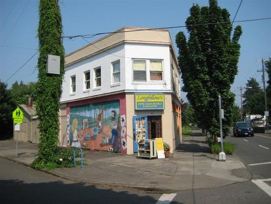 The front of the store, although we plan on finishing painting this summer.