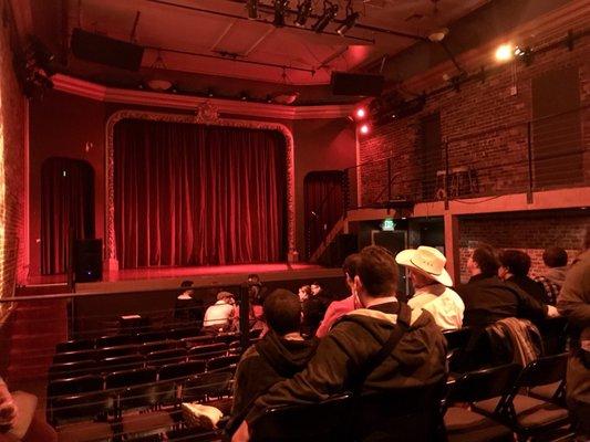 Comfortable view of the stage.