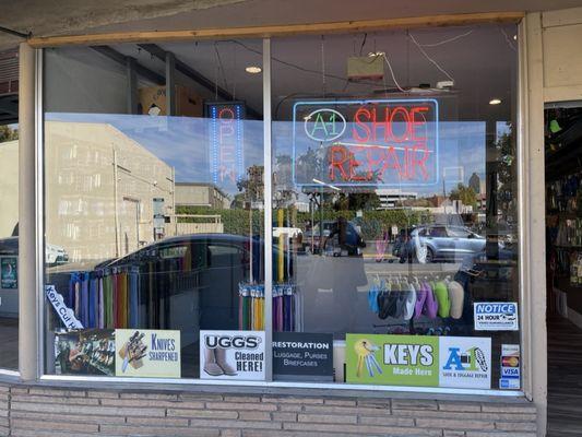 Exterior of A-1 Shoe & Luggage Repair in Walnut Creek.