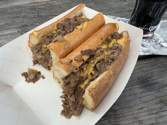 Delish cheese steak.