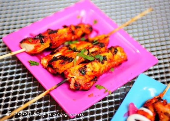 Grilled Chicken Skewers