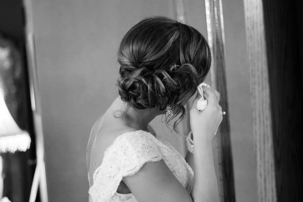 Wedding hair done by Lauren