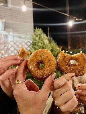 Warm cider donuts from a local spot