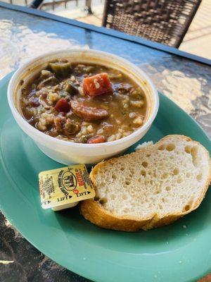 Chicken and Cup Chicken Sausage Gumbo *