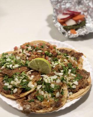 five fried carnitas & one fish