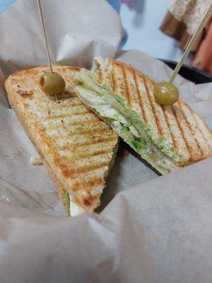 Chicken pesto panini