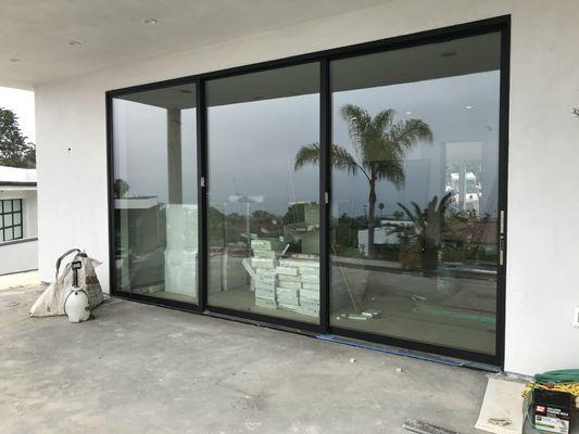 Aluminum sliding doors