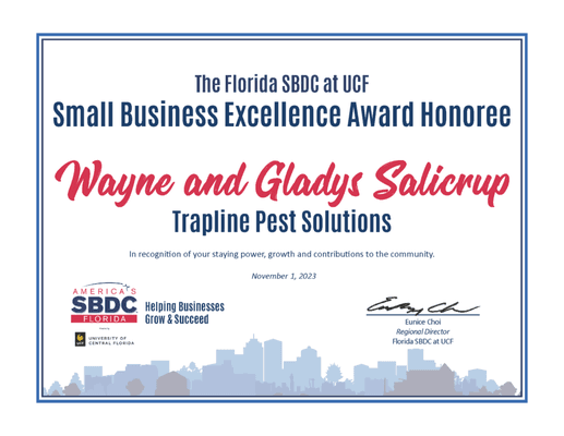 "Cheers to our amazing customers! Your trust and support helped us win the 2023 Small Business Excellence Award!