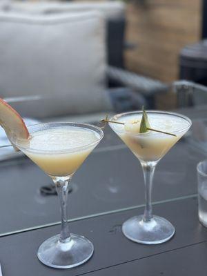 Pear martini and leech martini