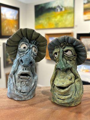 Sam Clark Mushroom men in deep conversation...$55 each