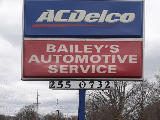 CALL BAILEY'S AUTOMOTIVE FOR ESTIMATE. TODAY !