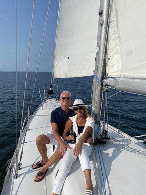 6 passenger Cal 40 Sail Boat was absolutely perfect way to celebrate our 20th wedding anniversary! We loved everything about our experience