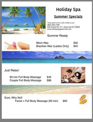 Summer time deals!