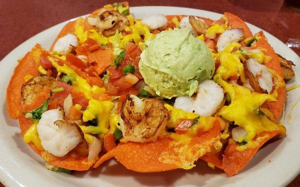 Shrimp nachos