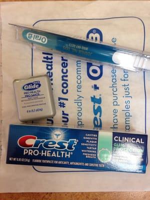 got my free oral health kit !