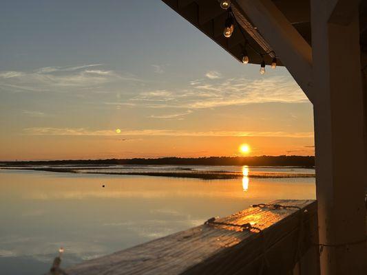 View from outside on the gazebo