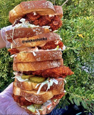 Nashville Hot Chicken Sandwhich w/ Texas Toast