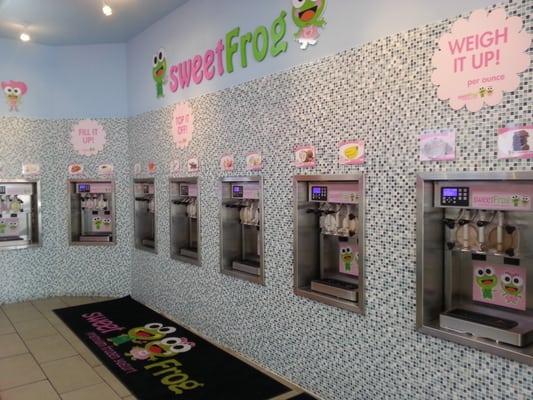 So many flavors to choose from & you don't have to ask for tasting cups because they are where you can pick them up