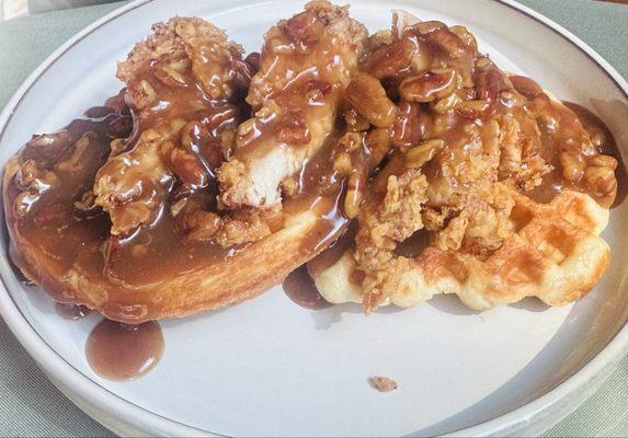 Bourbon Maple Chicken & Waffles