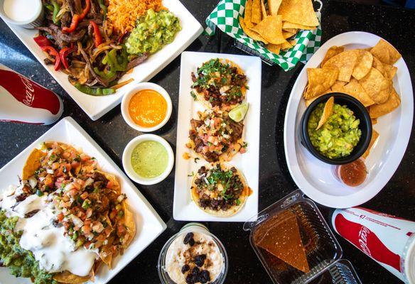 Spread of Cilantro SF Taqueria