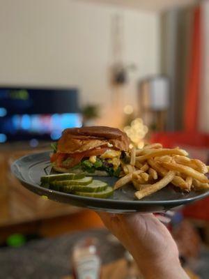 Burger and Fries