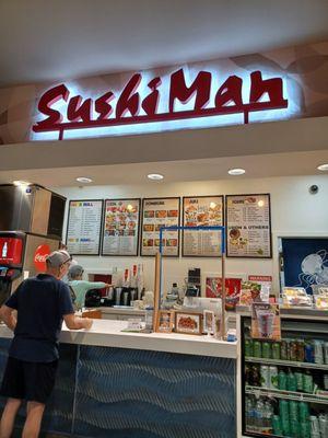 Counter area,  located in the back of the food court by the bathrooms