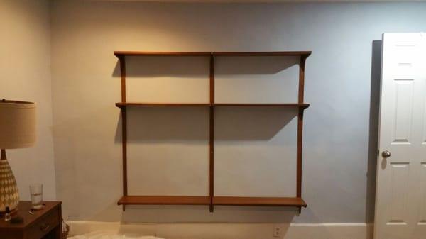 This shelf was used for many many books any shelf i install holds a guaranteed 230lb or more depending on the size of the shelf