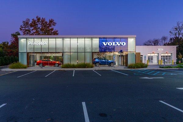 The exterior at Volvo Cars Princeton