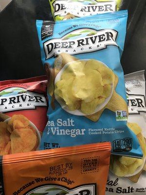 Deep River chips sold here, donating back to a wonderful cause!