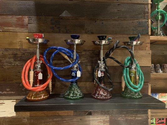 All types and sizes of Hookah