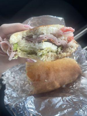 italian sub with mozz