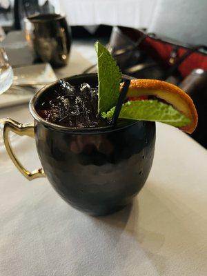 Blood orange Moscow mule