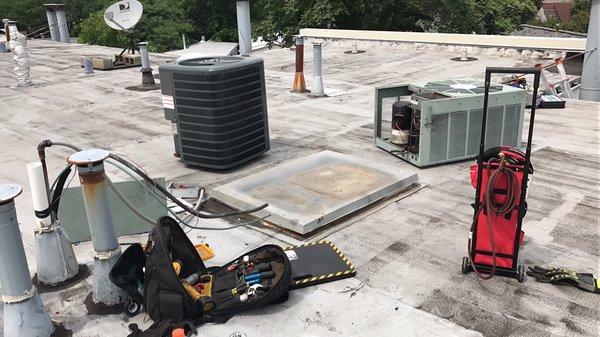 Replacing AC Unit for our regular customer!