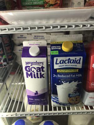 They now carry goat milk!