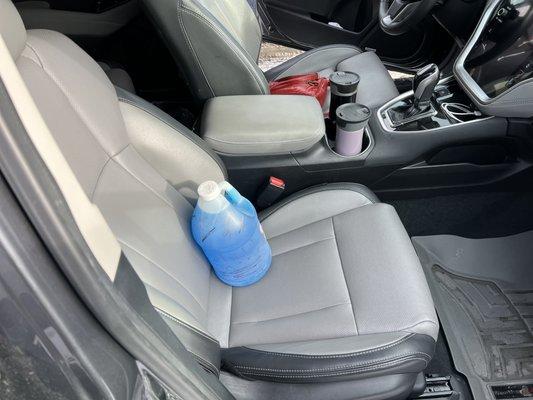 What's this they left on passenger seat?