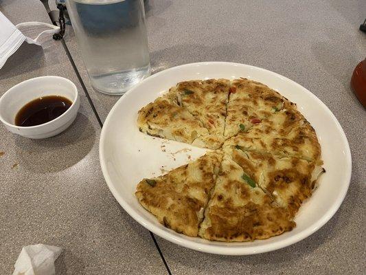 Cabbage/potato pancake