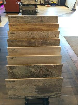 More natural stone sample boards