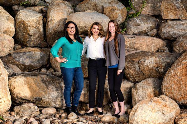 Our team! (L-R) Leti, front desk superstar Dr. Razak, our amazing dentist Dannika, fabulous dental asst. We can't wait to meet you!