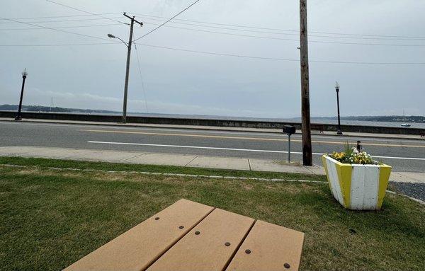 View if Island Park Beach and the Sakonnet River