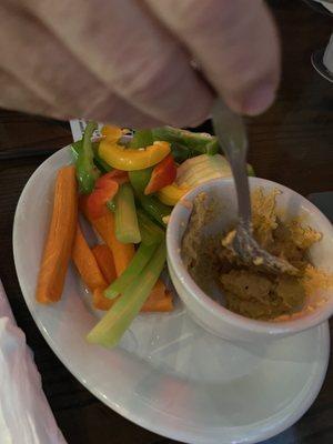 Hummus and veggies